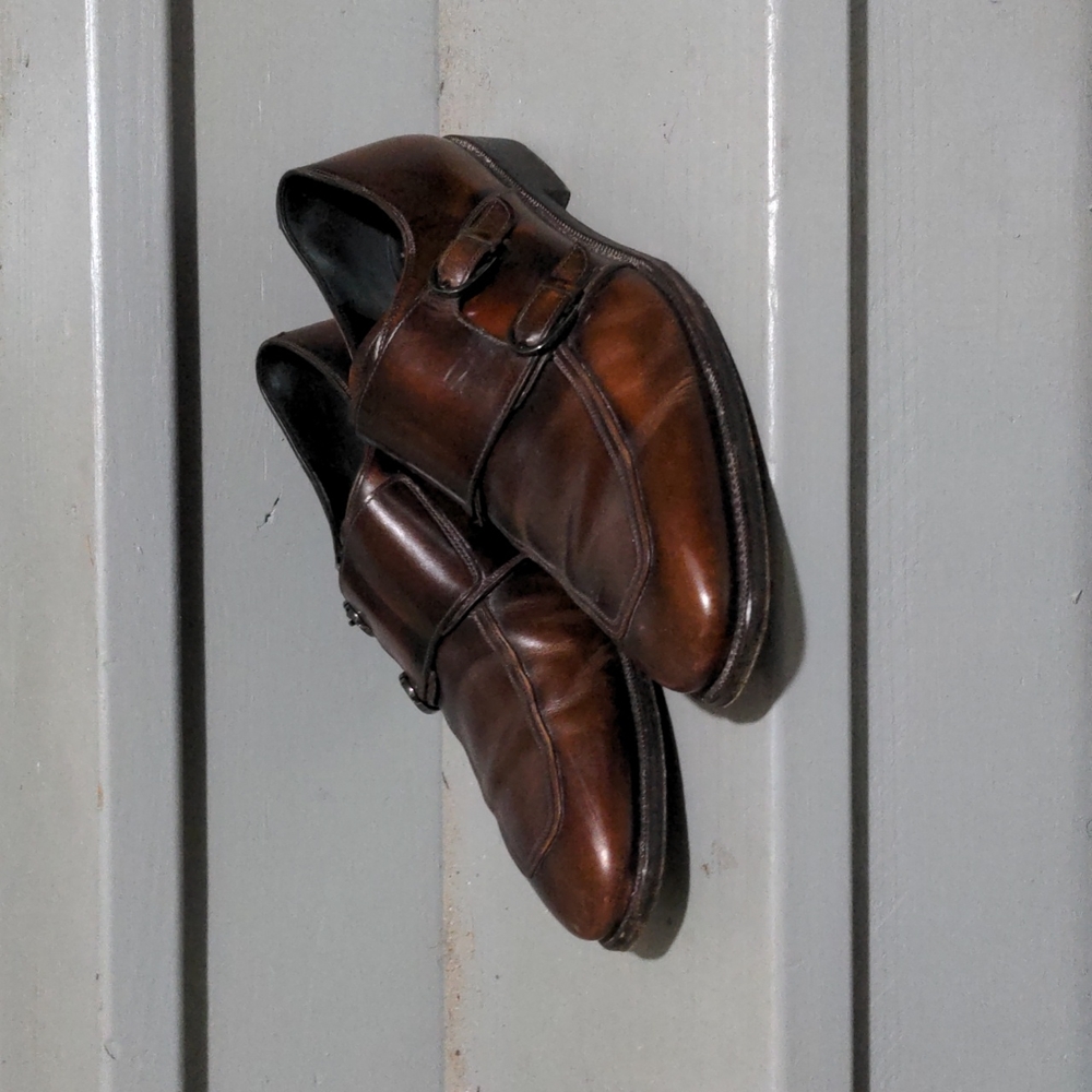 Salvatore Ferragamo double monk strap shoes